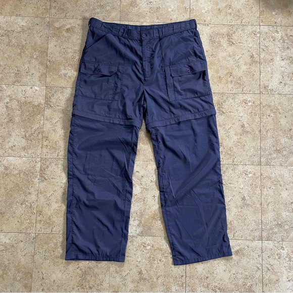 Sportif Other - Vintage Sportif navy baggy lightweight nylon zip off convertible hiking pants